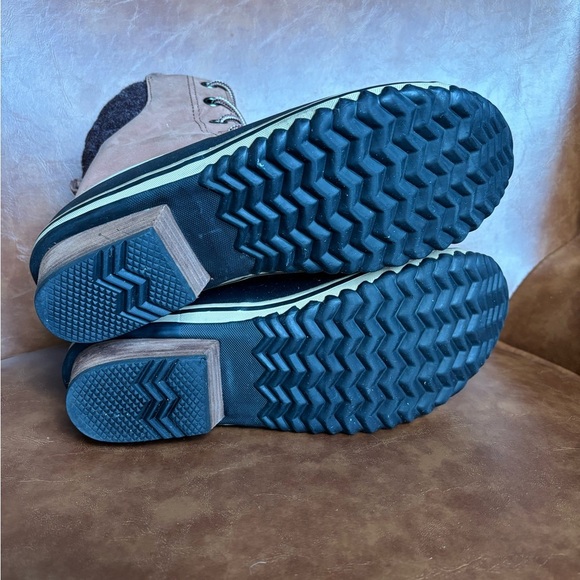 Sorel Slimpack II Lace Leather Winter waterproof duck boots Preppy Size 10 - Picture 7 of 9